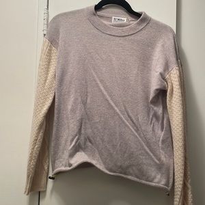 Grey and cream sweater
